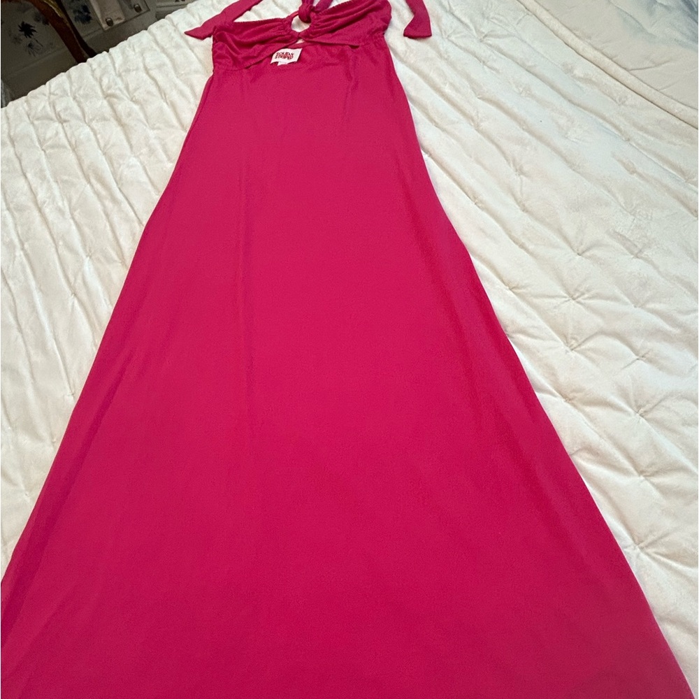 Solid and Stripes Pink Jersey Maxi Dress